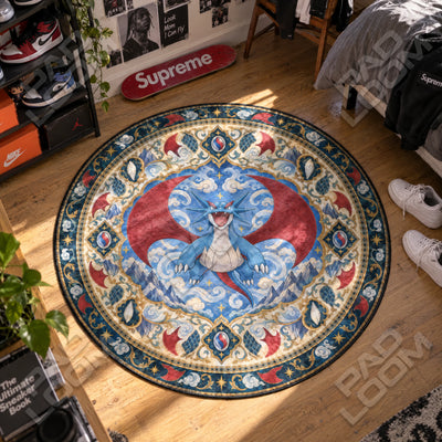 Salamence Soaring Round Rug - Pokemon Chair Mat