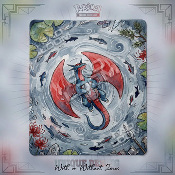 Salamence Tempest 2-player Pokemon TCG playmat, 24x28 in duel mat design