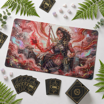 Samira Crimson Playmat - LoL Riftbound TCG Mat