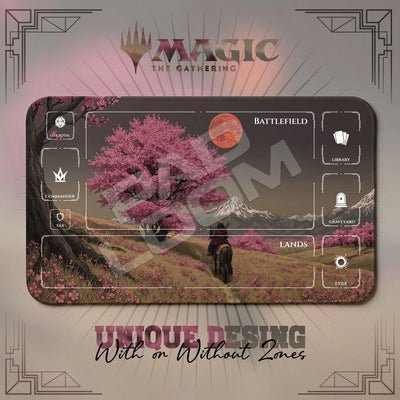 Samurai Sakura Playmat - MTG Magic Mat