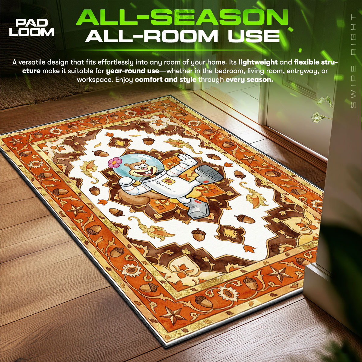 Detailed close-up of Sandy rug pattern