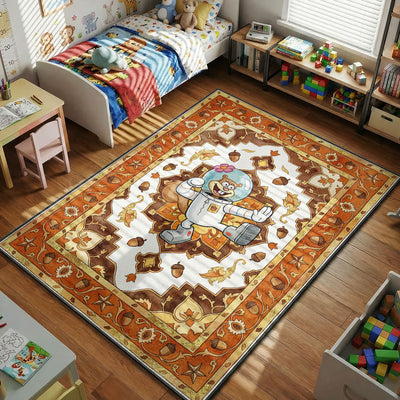 Sandy Cheeks Acorn Rug — SpongeBob Cartoon Area Rug