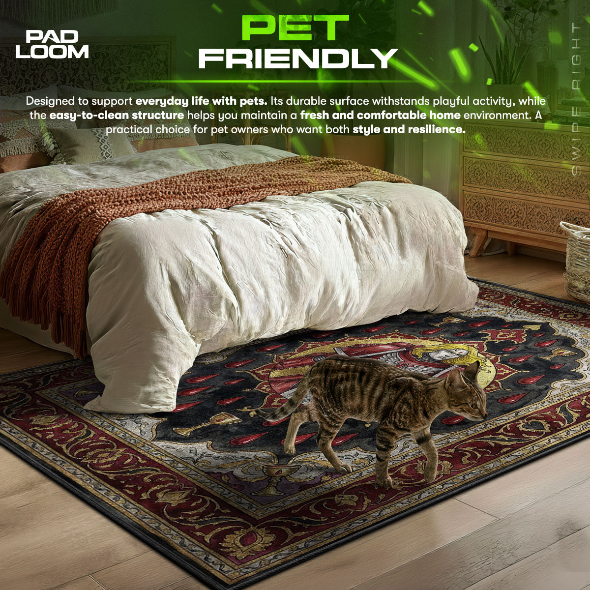 Sanguinius Engelsschwingen Teppich - Warhammer 40k Stuhlunterlage