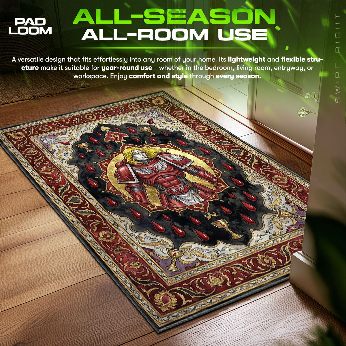 Sanguinius Engelsschwingen Teppich - Warhammer 40k Stuhlunterlage