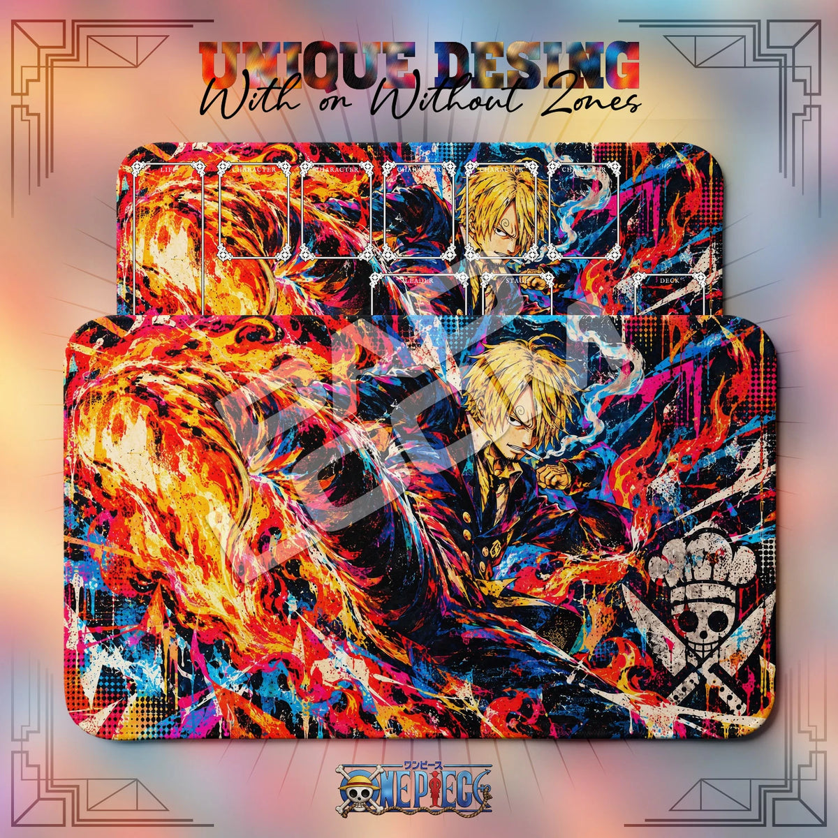 Sanji Ember Playmat - One Piece TCG Mat