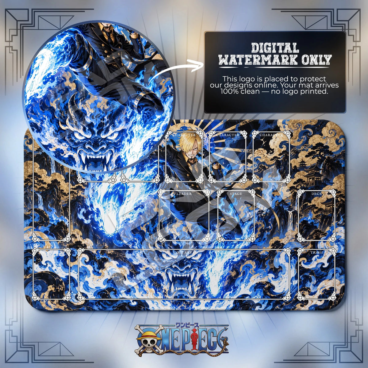 Sanji Hell Memories Playmat - One Piece Mat