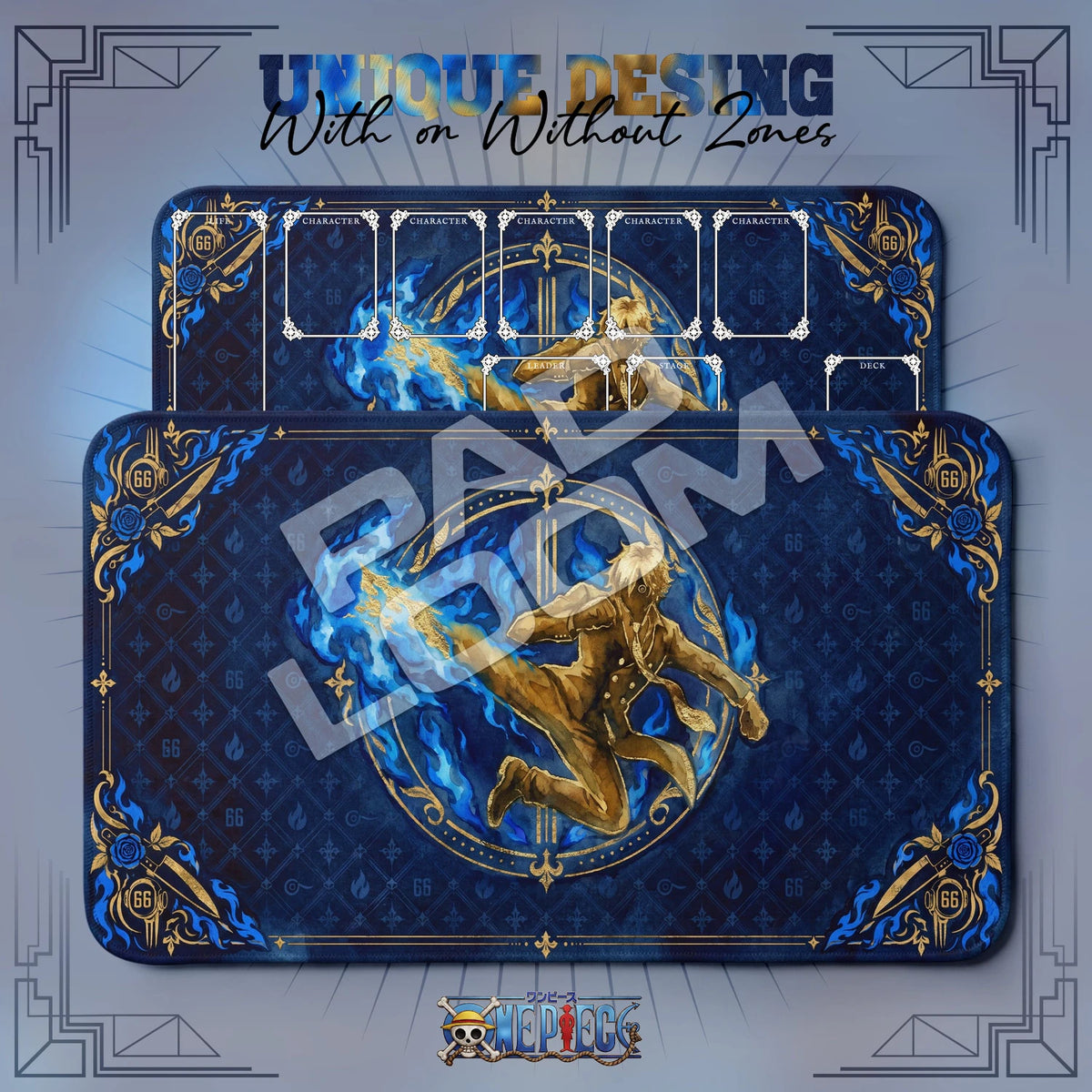 Sanji Ifrit Playmat - One Piece TCG Mat