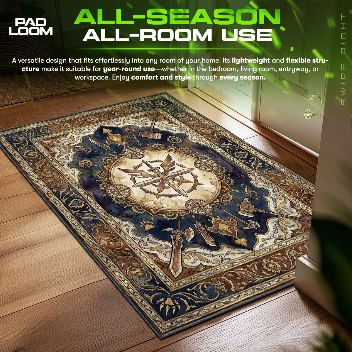 Sapphire Star Arsenal Rug - Monster Hunter Chair Mat