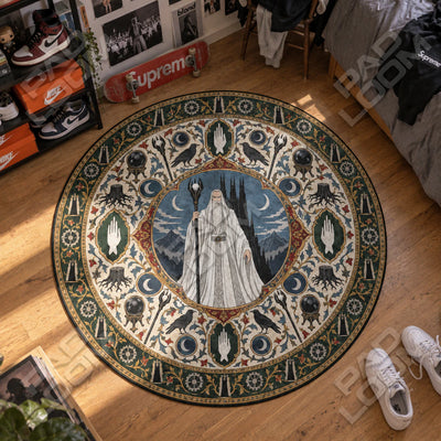 Saruman Orthanc Round Rug - Lord of the Rings Chair Mat