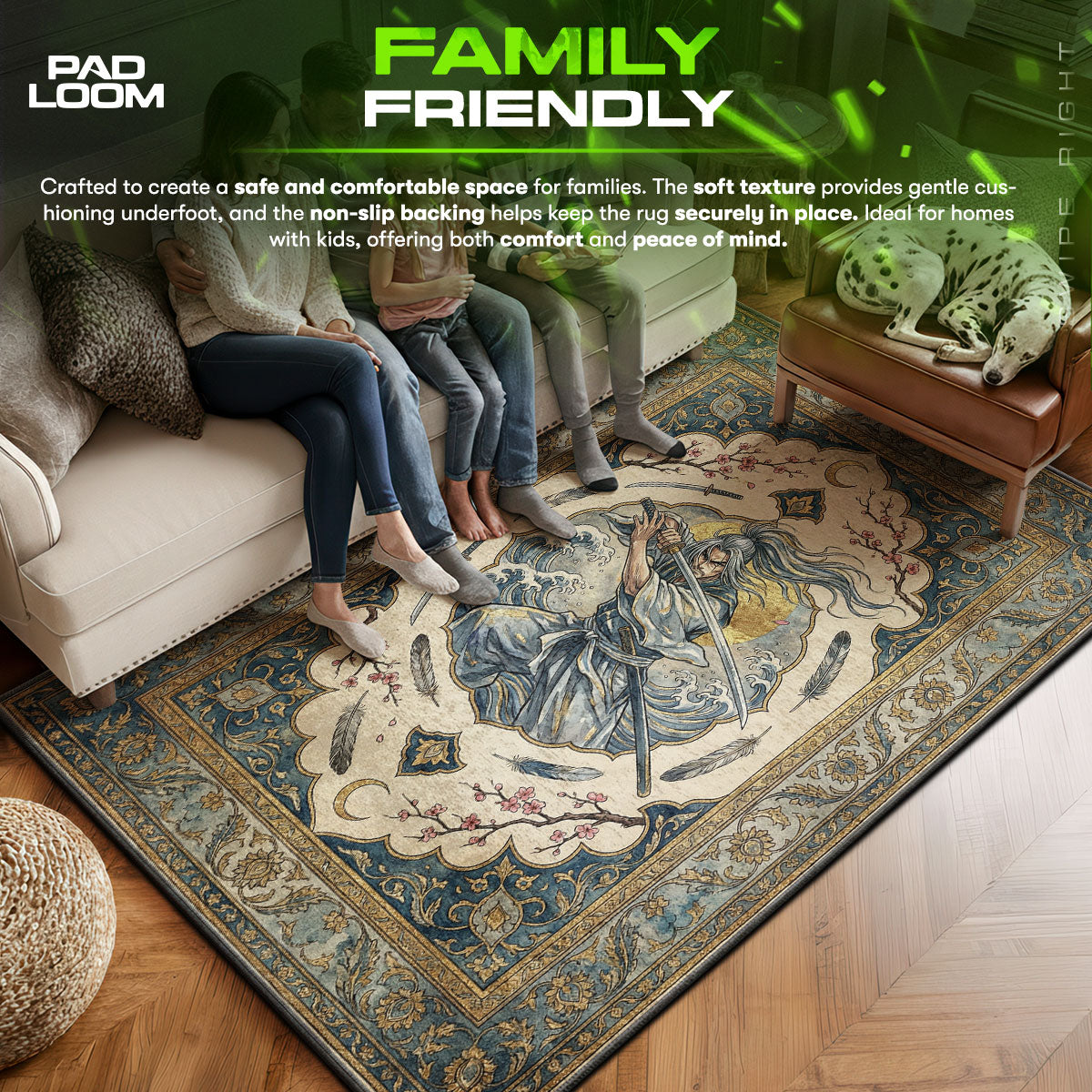 Sasaki Kojiro Swallow Cut Rug - Vagabond Chair Mat