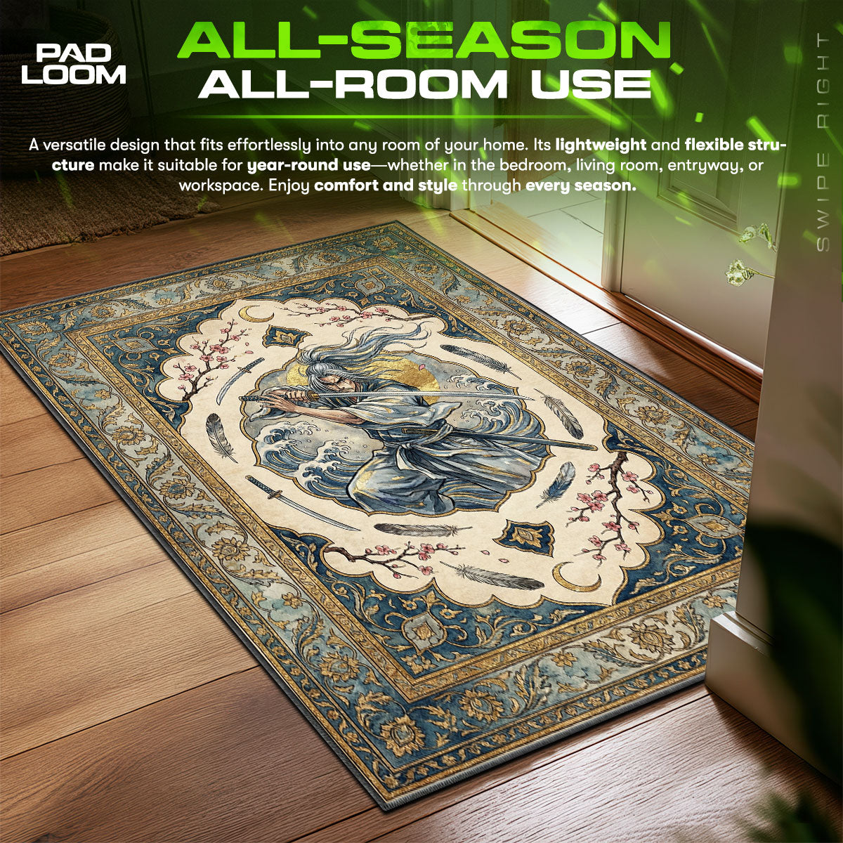 Sasaki Kojiro Swallow Cut Rug - Vagabond Chair Mat