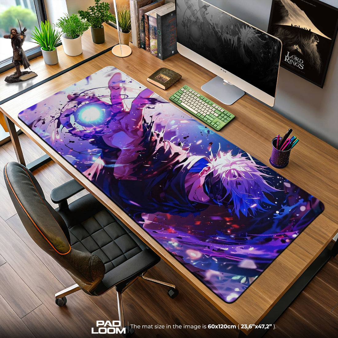 Satoru Gojo Mouse Pad - Cursed Energy Anime Desk Mat Padloom