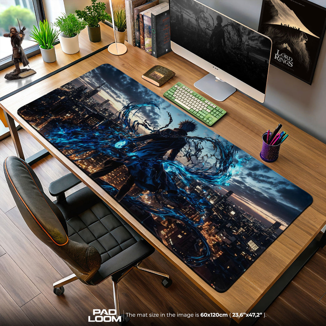 Satoru Gojo Mouse Pad - Limitless Energy Anime Desk Mat Padloom