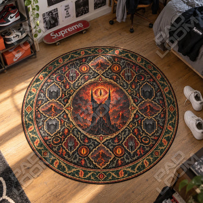Sauron Ember Round Rug - Lord of the Rings Chair Mat