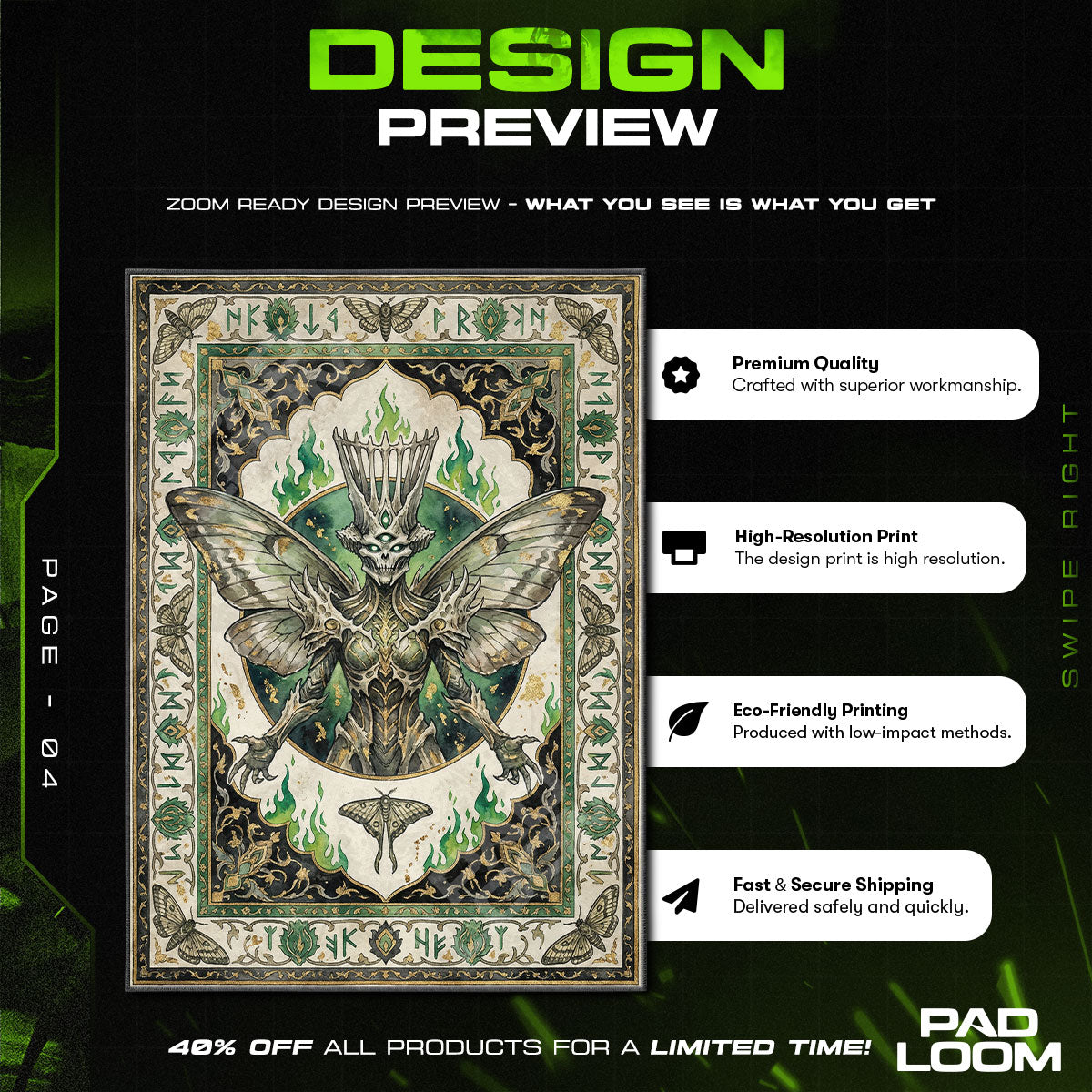 Savathûn Witch Queen Rug - Destiny 2 Chair Mat