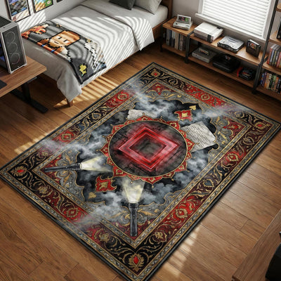 Save Point Red Square Rug - Silent Hill Chair Mat