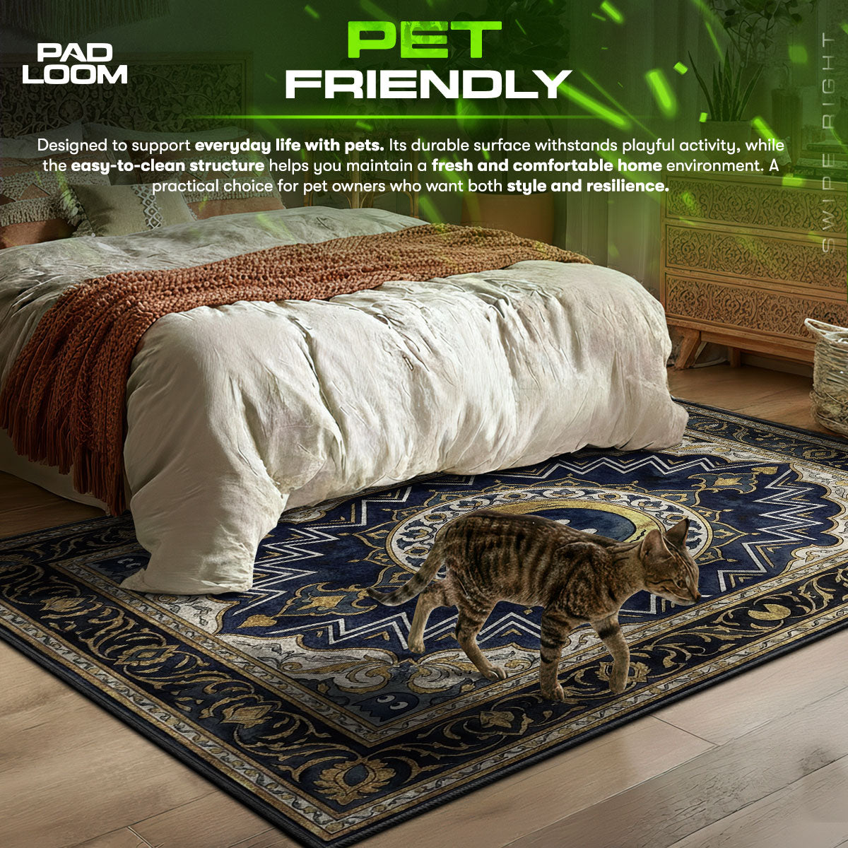 Scared Ghost Royal Rug - Pac-Man Chair Mat