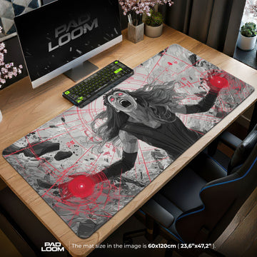 Scarlet Chaos Mouse Pad - Hex Power Gaming Desk Mat