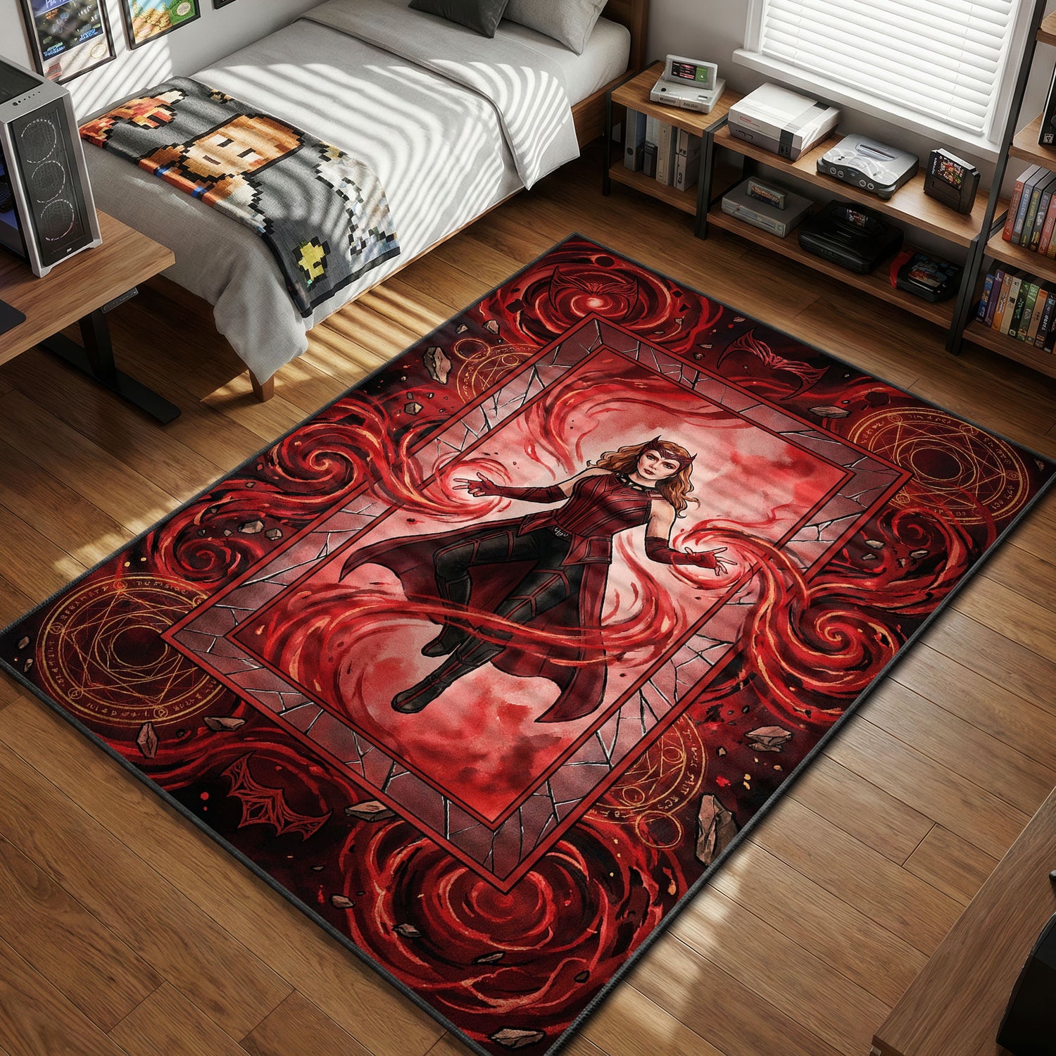 Scarlet Witch Chaos Magic Rug - Marvel Rivals Chair Mat – Padloom