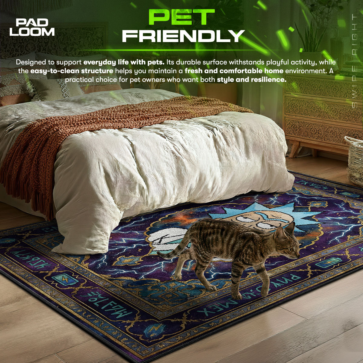 Scary Terry themed area rug for home decor fans