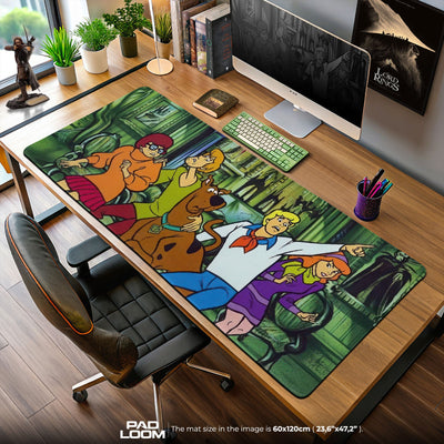 Scooby-Doo Mouse Pad, Haunted Mansion Cartoon Desk Mat