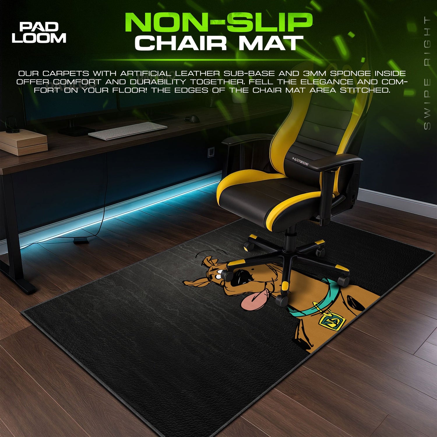 Scooby-Doo Mouse Pad, Scooby Expression Cartoon Desk Mat Padloom
