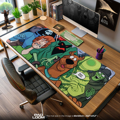 Scooby-Doo Mouse Pad, Shaggy & Monsters Cartoon Desk Mat