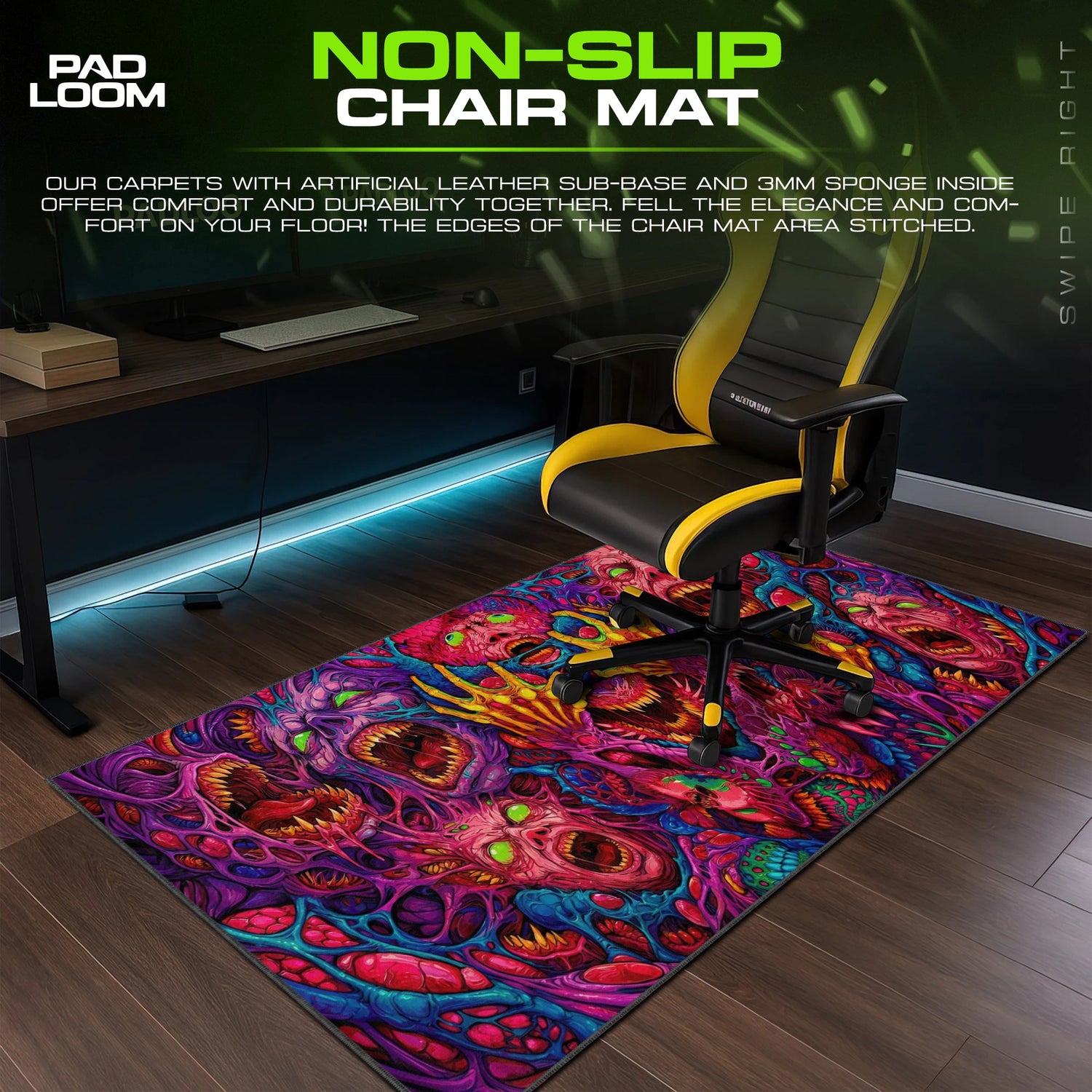 Screaming Flesh Mouse Pad - Horror Desk Mat
