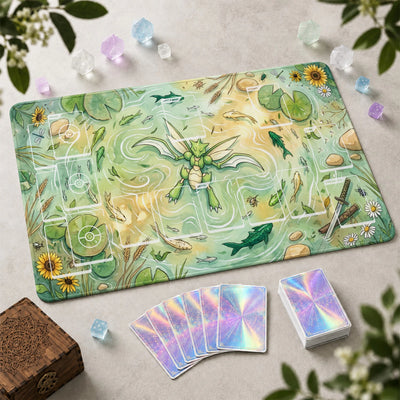 Scyther Pond Playmat - Pokemon TCG Mat