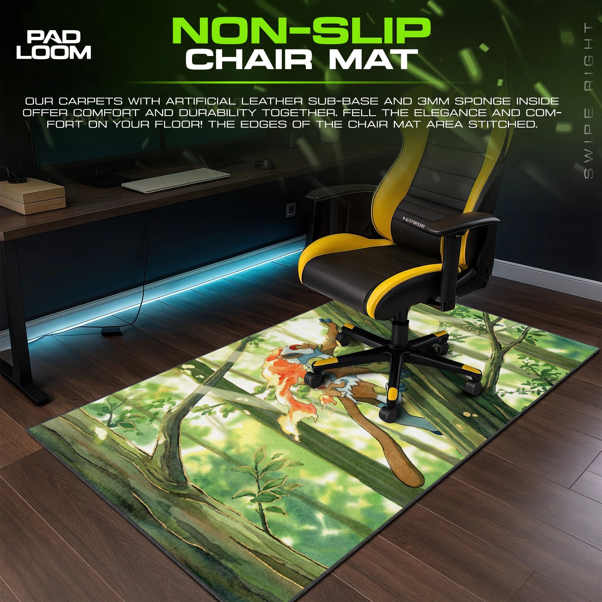 Scyther Scizor Blossom Duel Mouse Pad - Pokemon Desk Mat