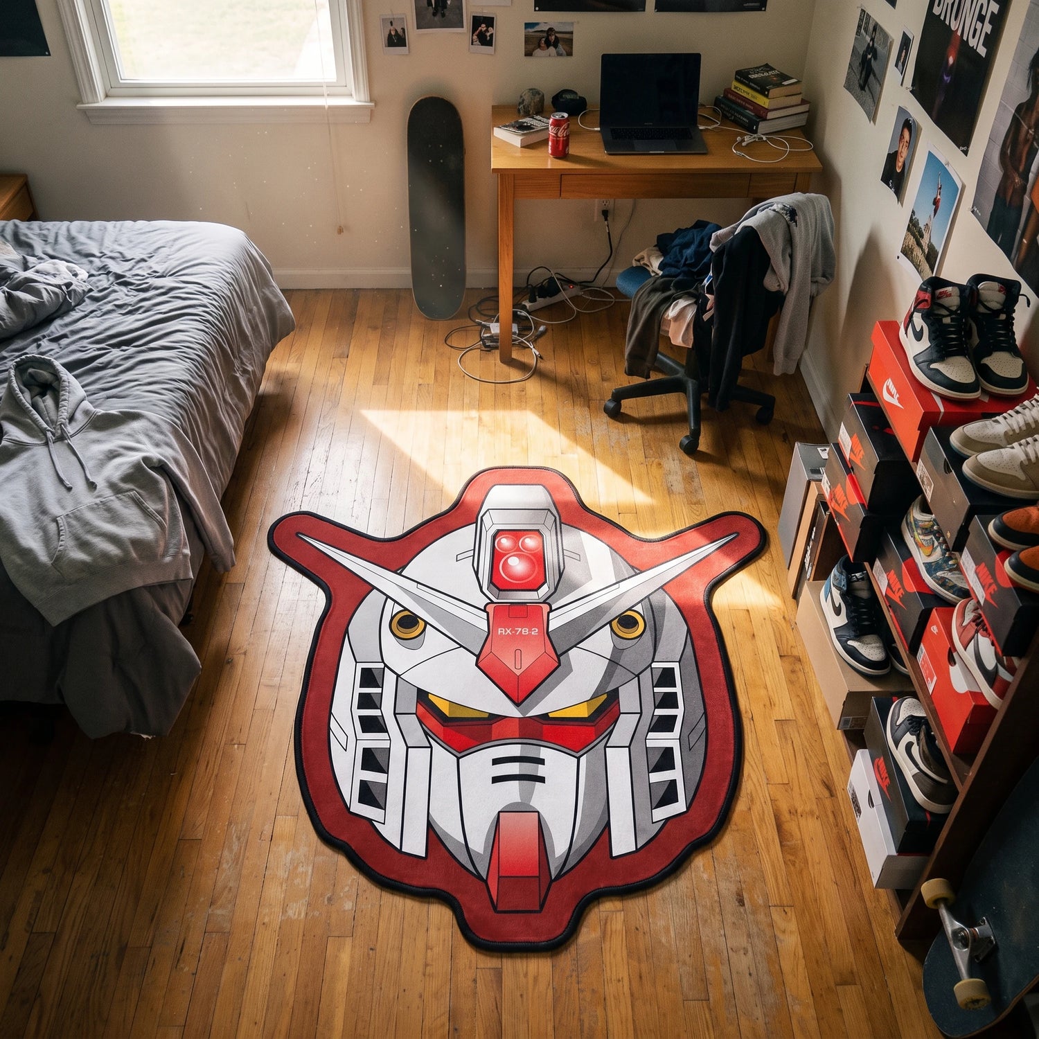Sensor RX-78-2 Rug - Shaped Gaming Room Rug