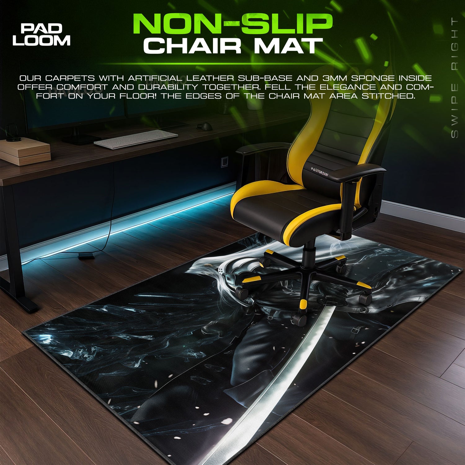 Sephiroth desk mat showing full Fantasy artwork