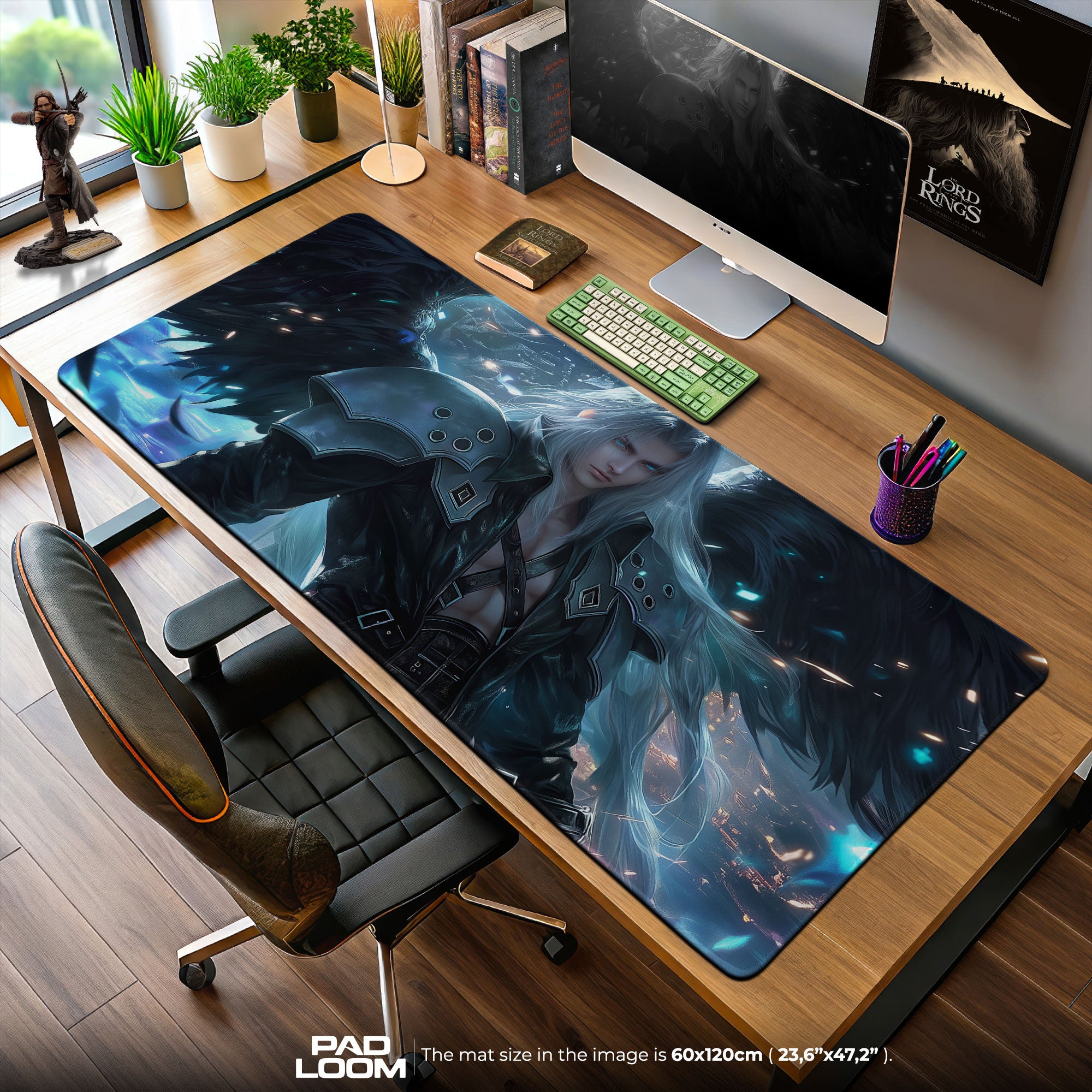 Sephiroth One-Winged Angel Mouse Pad, Final Fantasy VII Gaming Desk Mat
