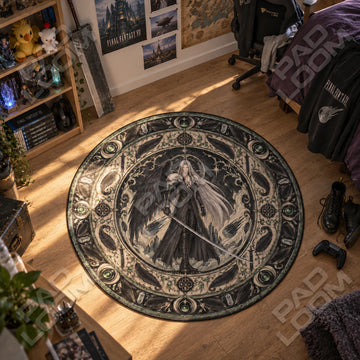 Sephiroth Winged Round Rug - Final Fantasy Chair Mat