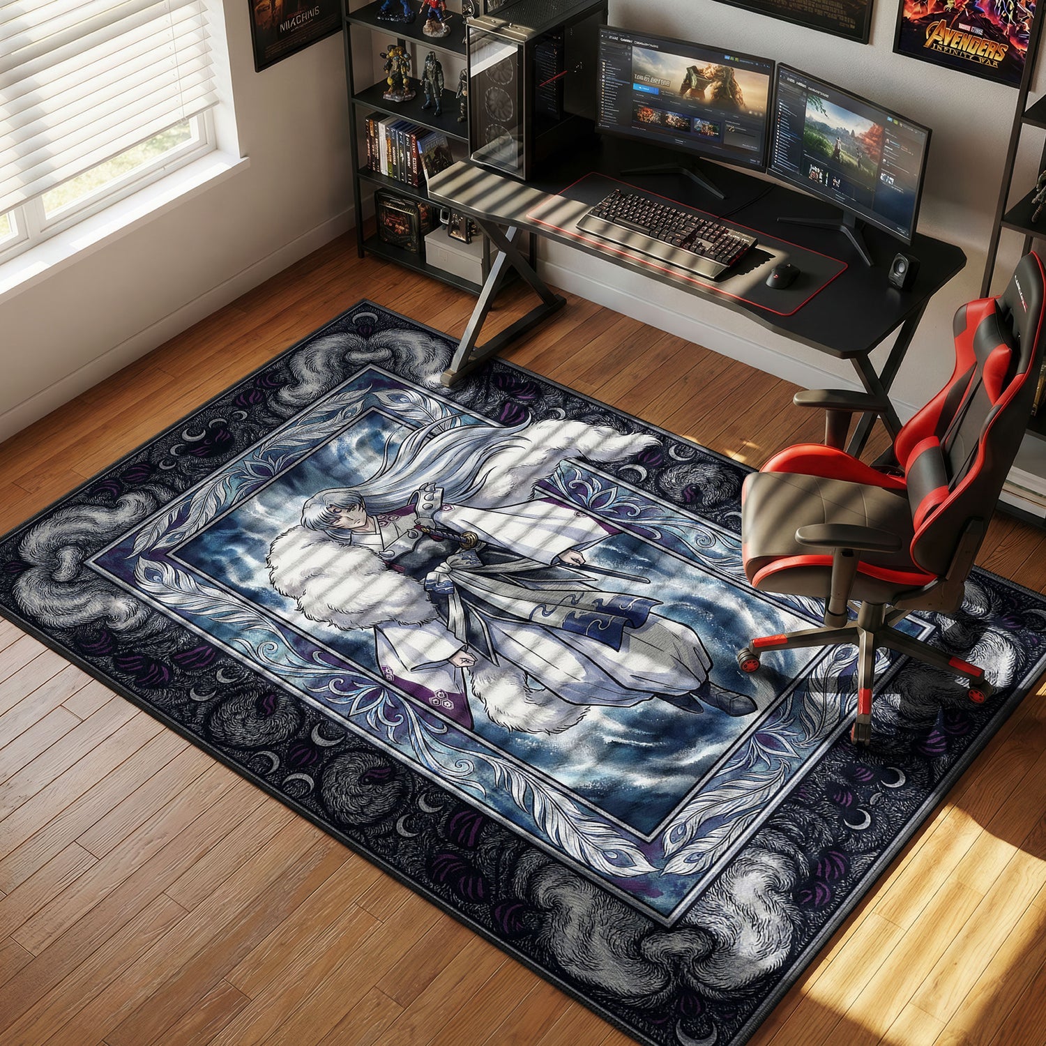 Sesshomaru Tötungsperfektion Teppich - Inuyasha Stuhlmatte