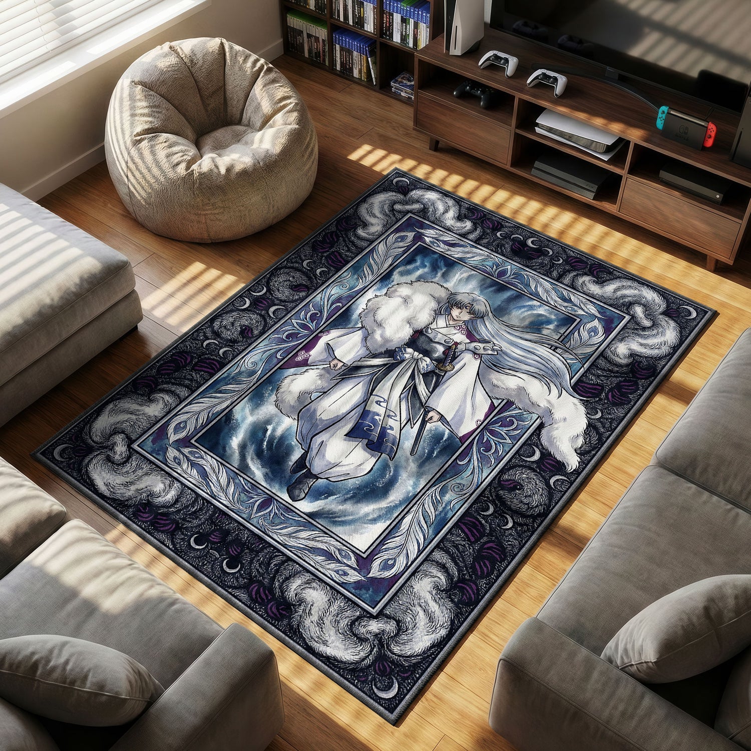 Sesshomaru Tötungsperfektion Teppich - Inuyasha Stuhlmatte