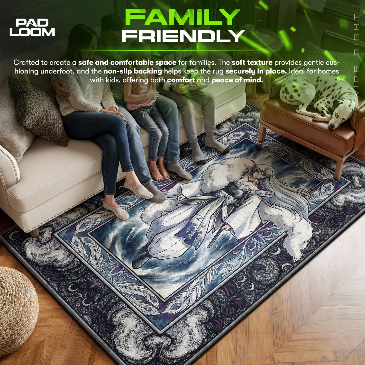 Sesshomaru Tötungsperfektion Teppich - Inuyasha Stuhlmatte