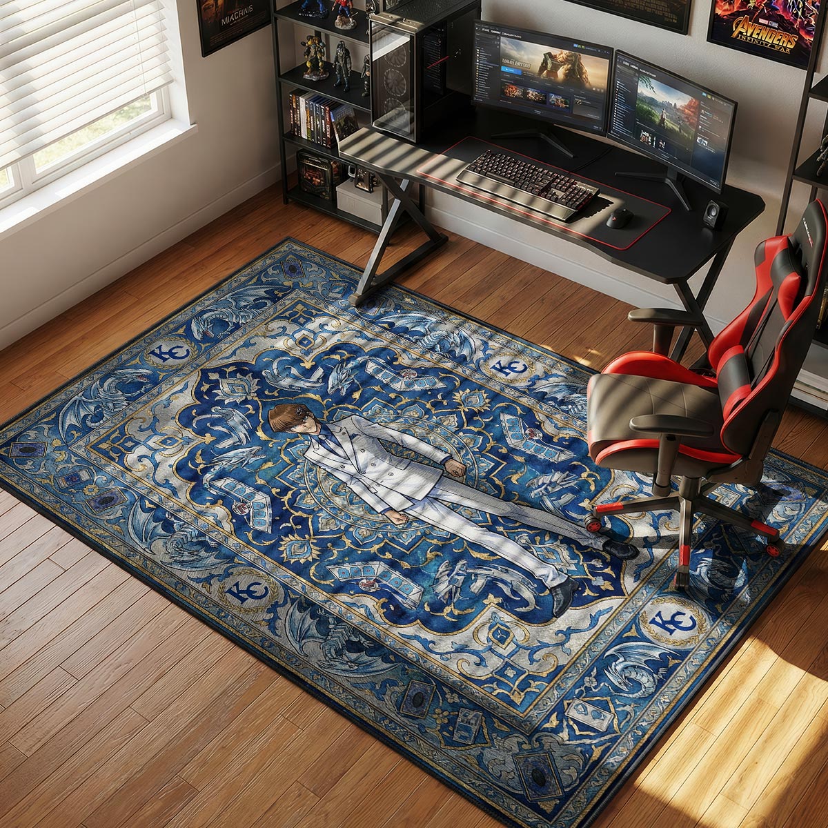 Seto Kaiba Weißer Anzug Teppich - Yu-Gi-Oh! Stuhlunterlage