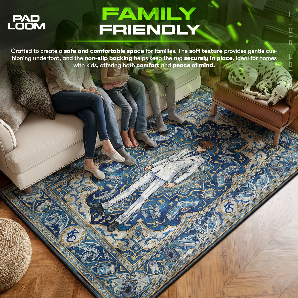 Seto Kaiba Weißer Anzug Teppich - Yu-Gi-Oh! Stuhlunterlage