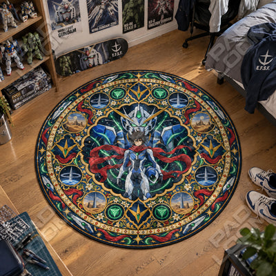 Setsuna Scarf Round Rug - Gundam Chair Mat