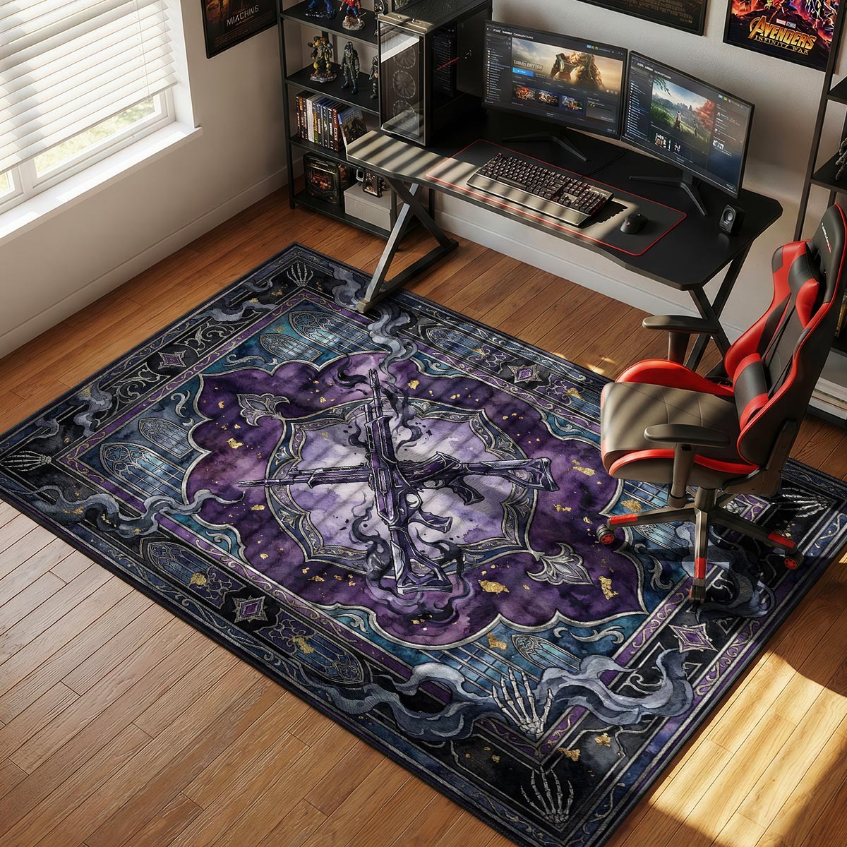 Shadow Arsenal Phantom Rug - Valorant Chair Mat