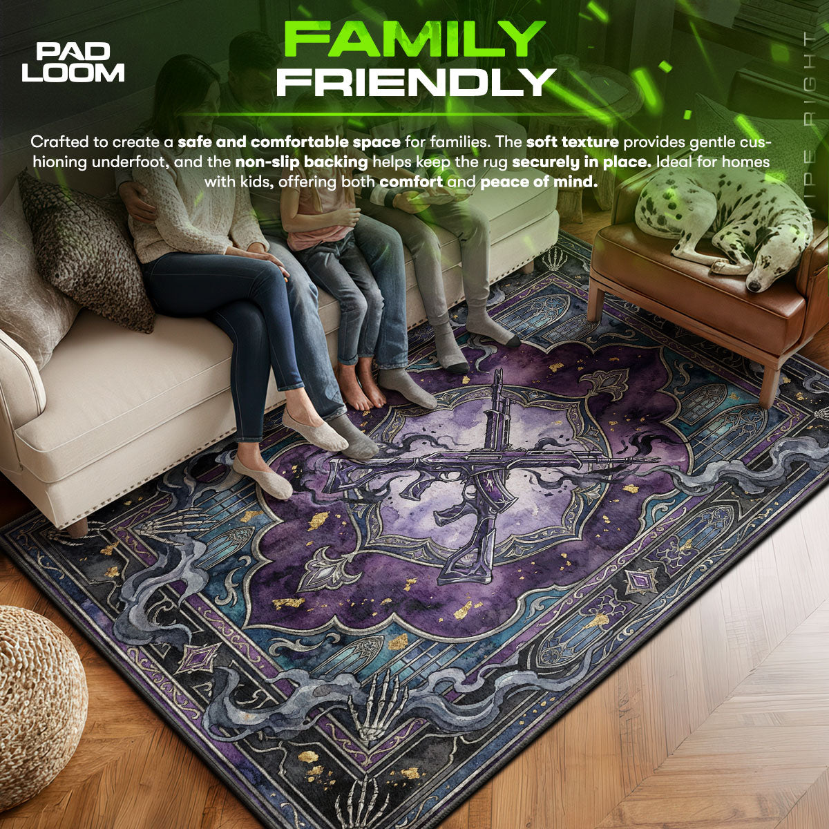 Shadow Arsenal Phantom Rug - Valorant Chair Mat