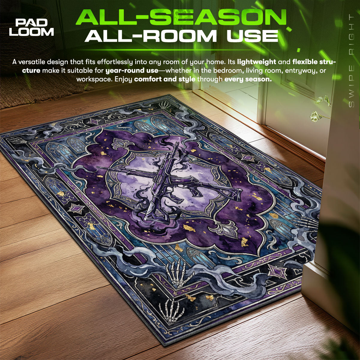 Shadow Arsenal Phantom Rug - Valorant Chair Mat