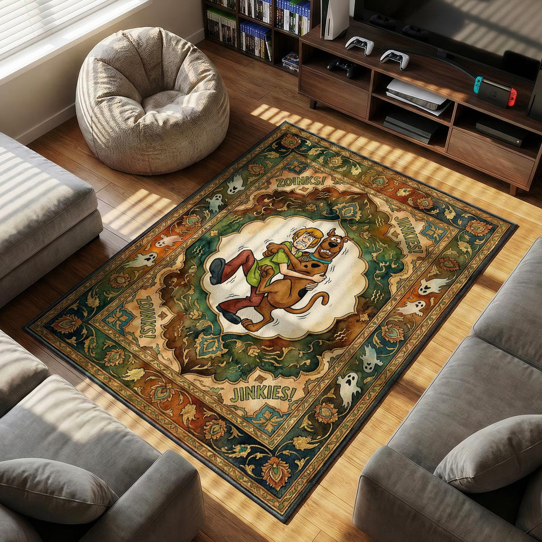 Shaggy & Scooby Rug | Cartoon Area Rug – Padloom