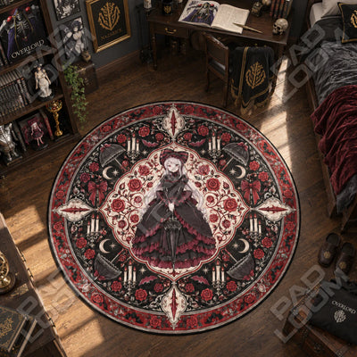 Shalltear Parasol Round Rug - Overlord Chair Mat