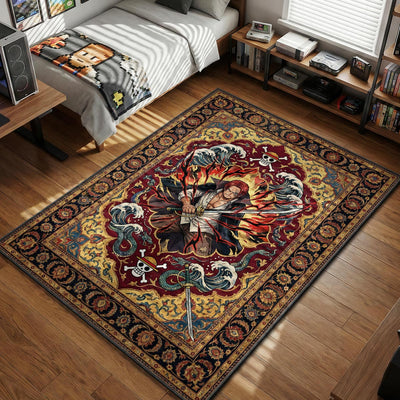 Red Hair Shanks Rug - One Piece Chair Mat