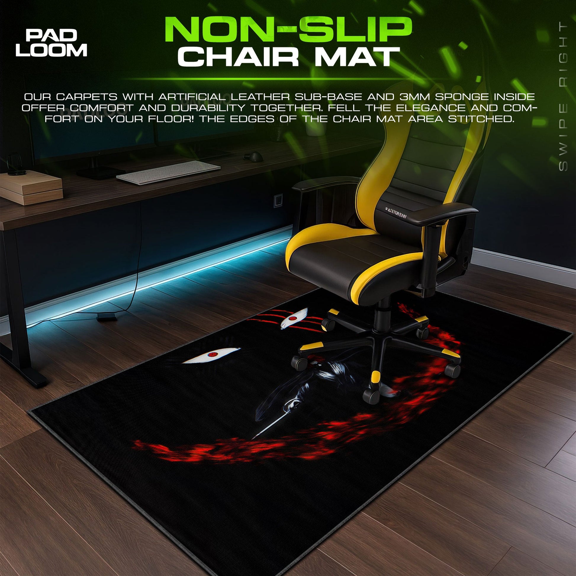 Shanks Mouse Pad - Dark Conqueror Anime Desk Mat Padloom