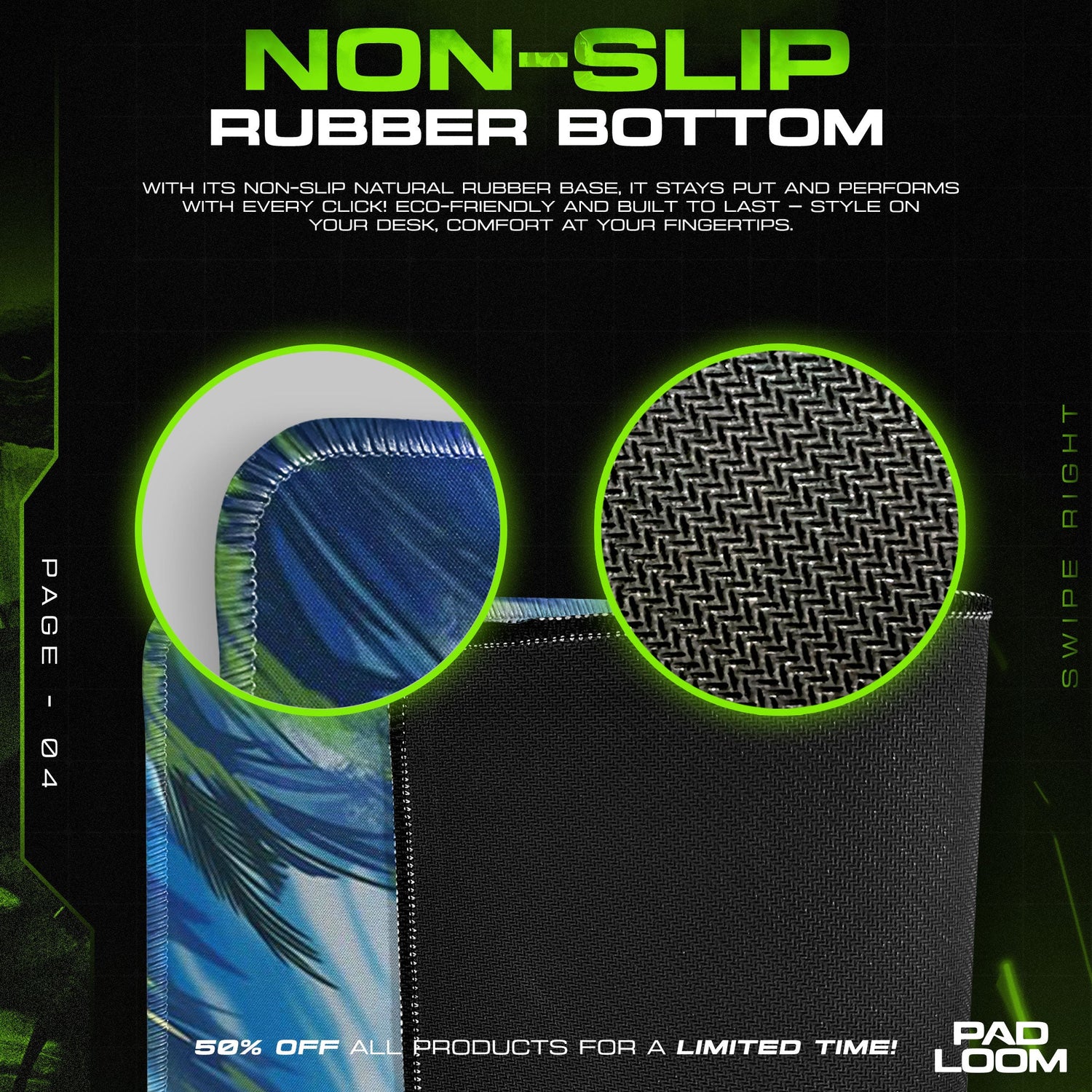 Shanks Mouse Pad - Dark Conqueror Anime Desk Mat Padloom