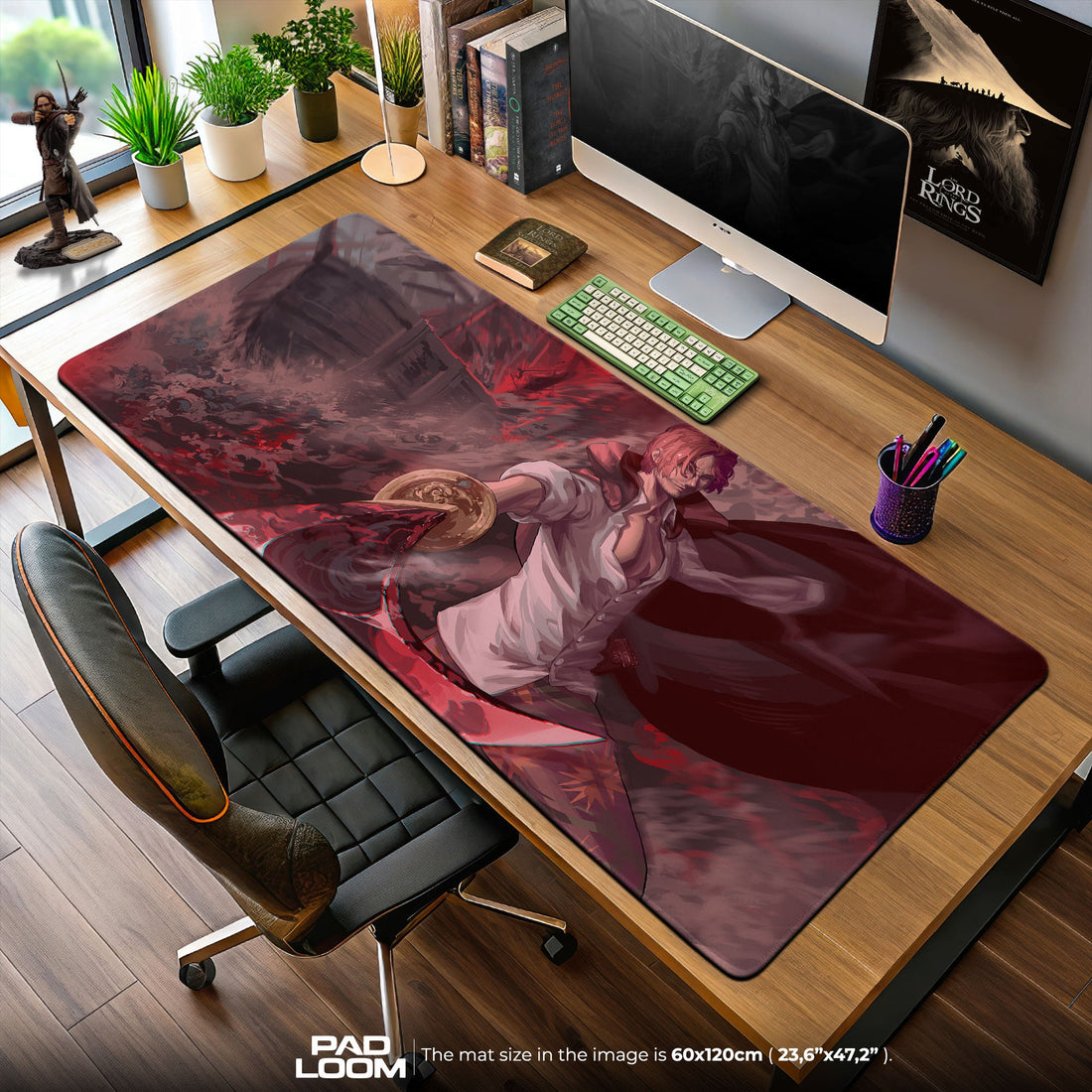 One Piece Yonko Mouse Pad - Pirate Legends Desk Mat Padloom