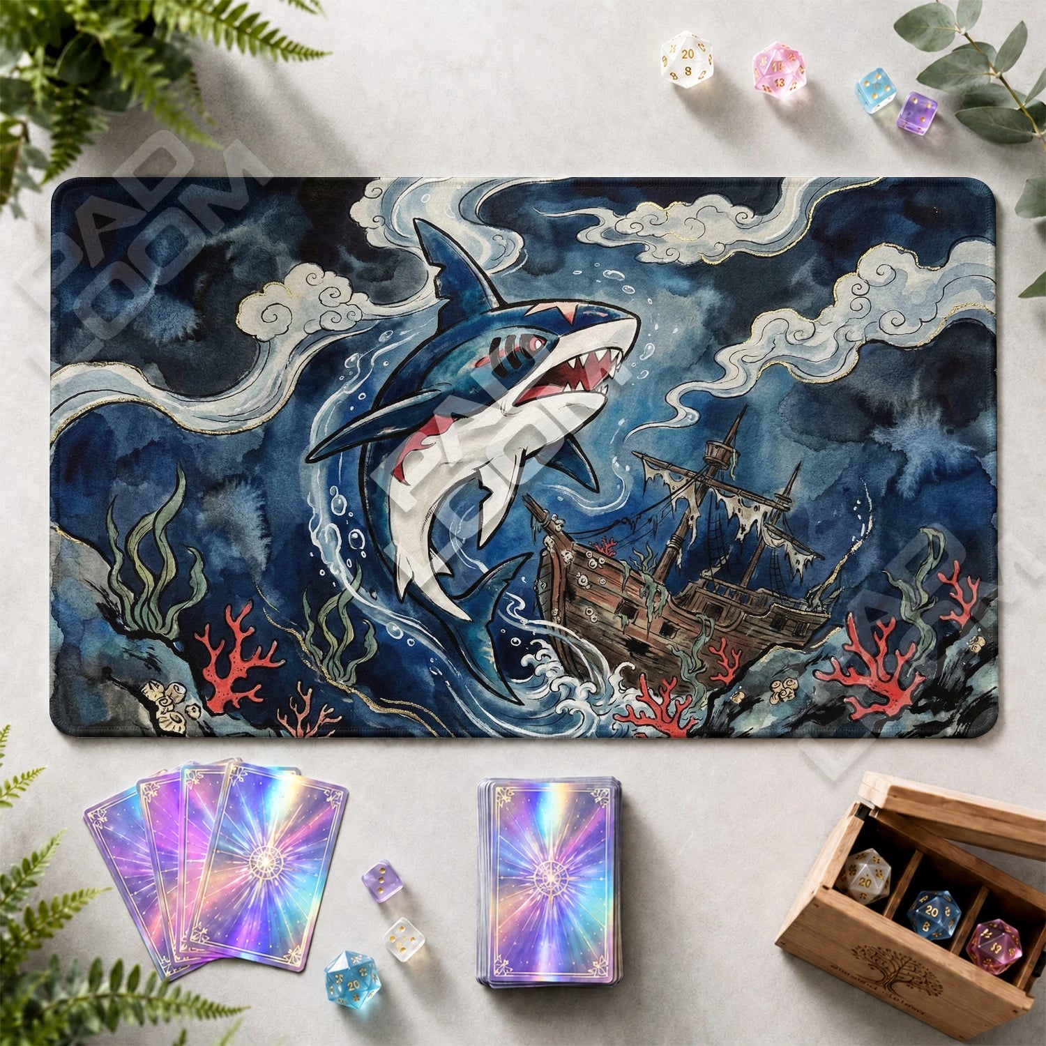 Sharpedo Storm Playmat - Pokemon TCG Mat - view 2